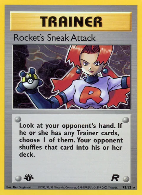 Rocket's Sneak Attack, a Pokémon card