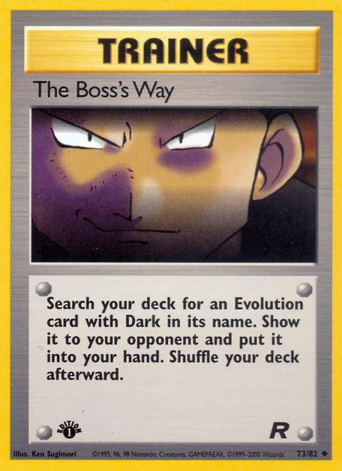 The Boss's Way, a Pokémon card
