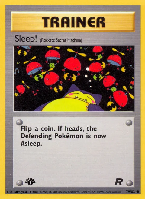 Sleep!, a Pokémon card