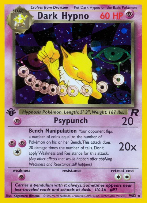 Dark Hypno, a Pokémon card