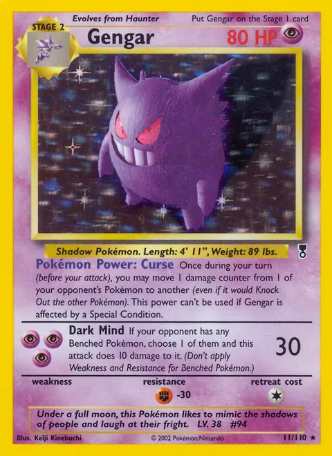 Gengar, a Pokémon card