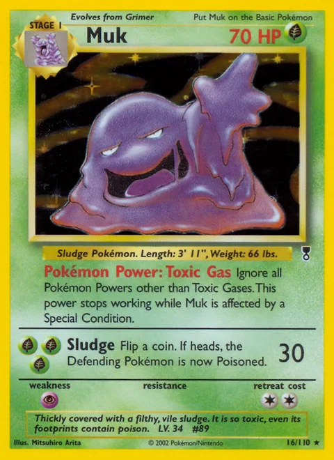 Muk, a Pokémon card