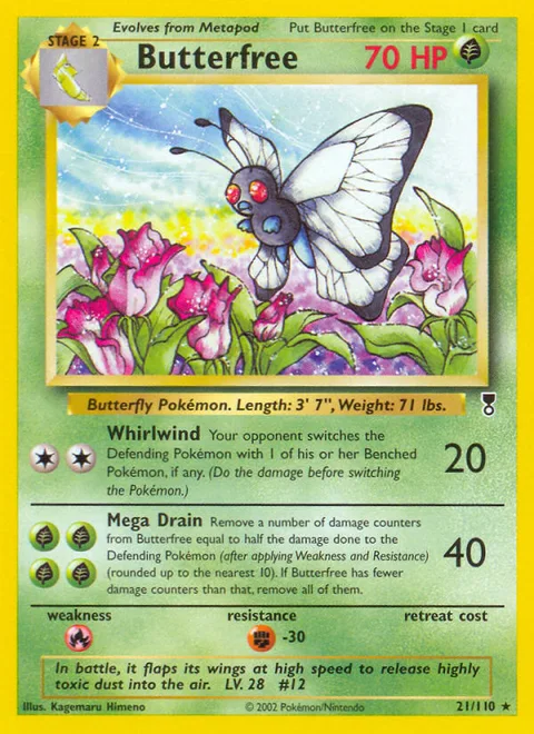 Butterfree, a Pokémon card