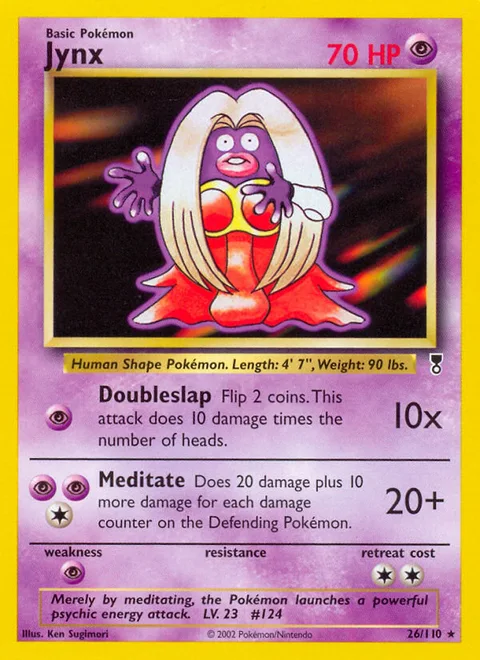 Jynx, a Pokémon card