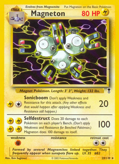 Magneton, a Pokémon card