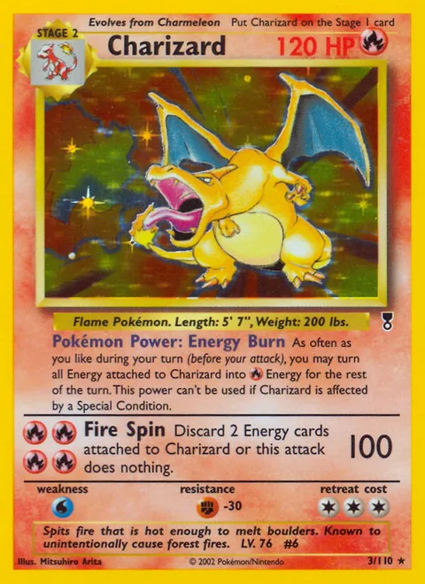 Charizard, a Pokémon card