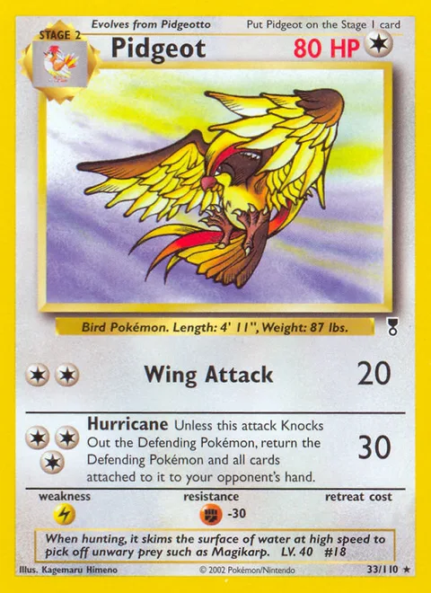Pidgeot, a Pokémon card