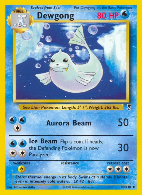 Dewgong, a Pokémon card