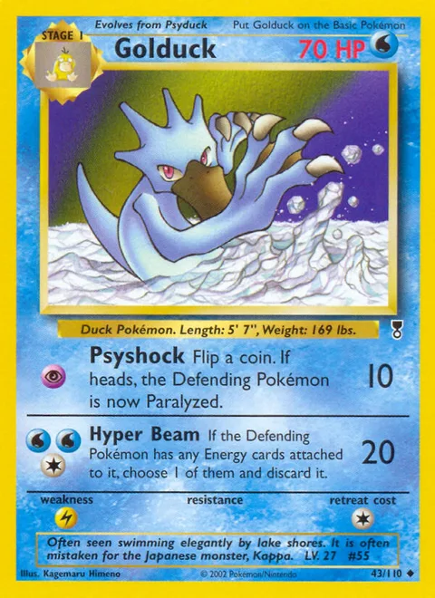 Golduck, a Pokémon card