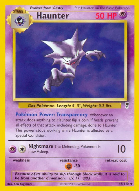 Haunter, a Pokémon card