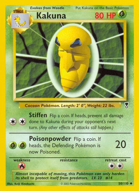 Kakuna, a Pokémon card