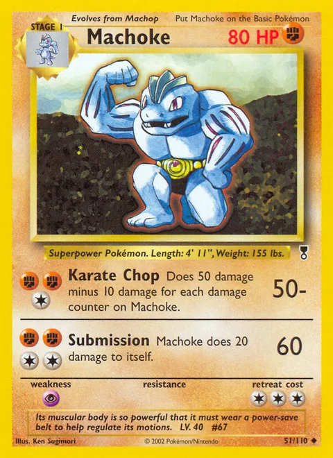 Machoke, a Pokémon card