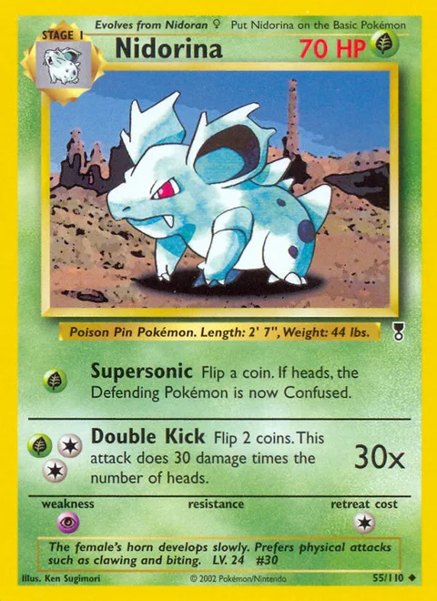 Nidorina, a Pokémon card