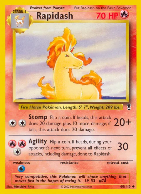 Rapidash, a Pokémon card