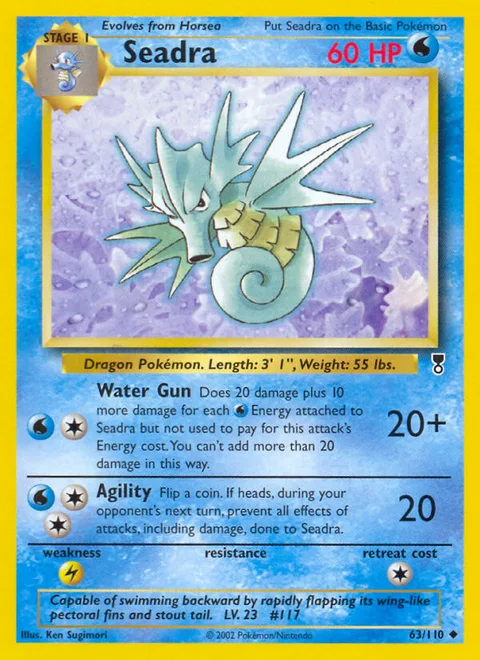 Seadra, a Pokémon card