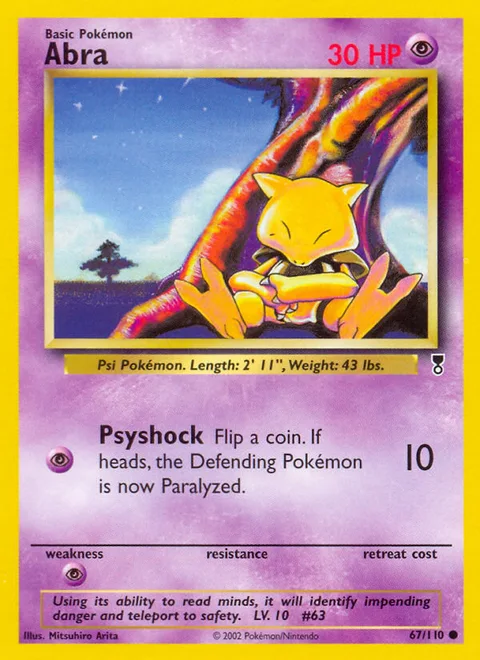 Abra, a Pokémon card