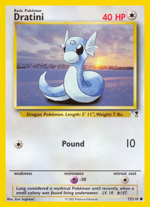 Dratini, a Pokémon card