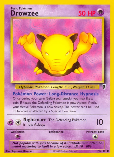 Drowzee, a Pokémon card