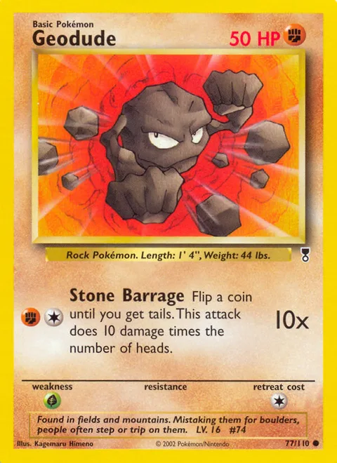 Geodude, a Pokémon card