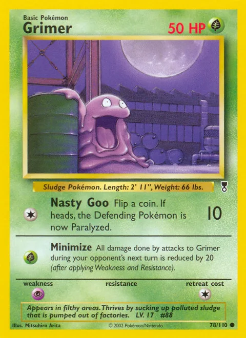 Grimer, a Pokémon card
