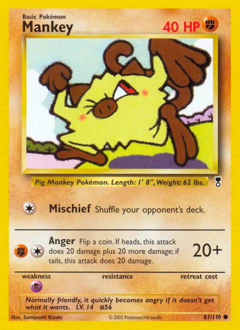 Mankey, a Pokémon card