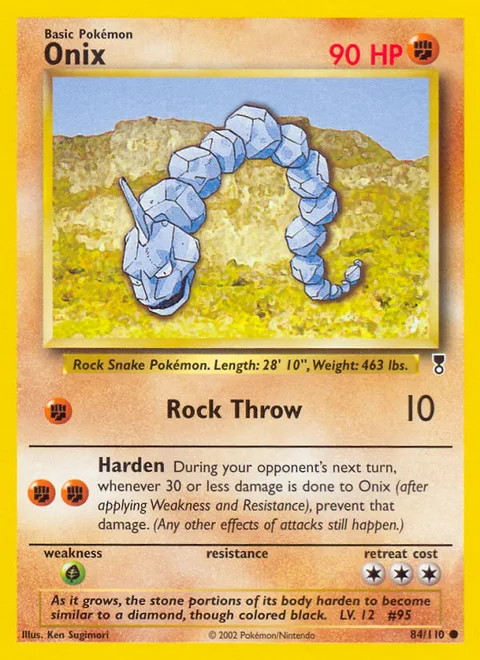 Onix, a Pokémon card