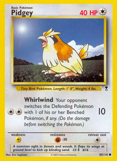 Pidgey, a Pokémon card