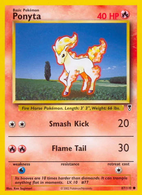 Ponyta, a Pokémon card