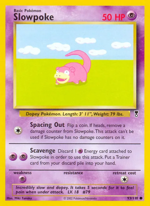 Slowpoke, a Pokémon card