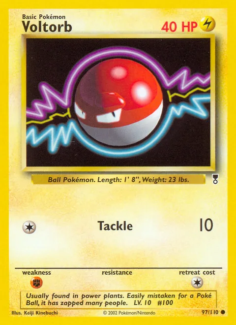 Voltorb, a Pokémon card