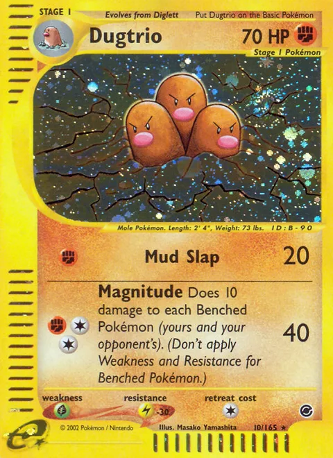 Dugtrio, a Pokémon card