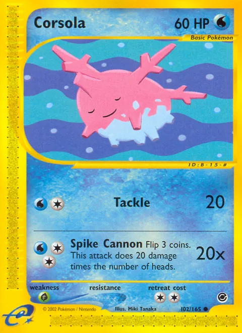 Corsola, a Pokémon card