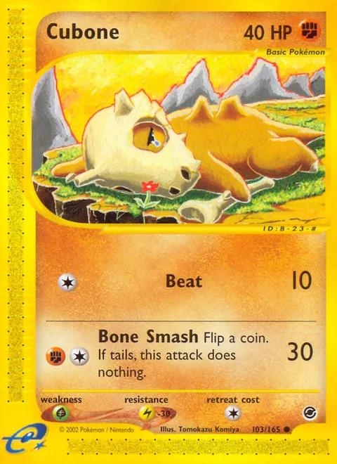 Cubone, a Pokémon card