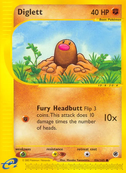 Diglett, a Pokémon card