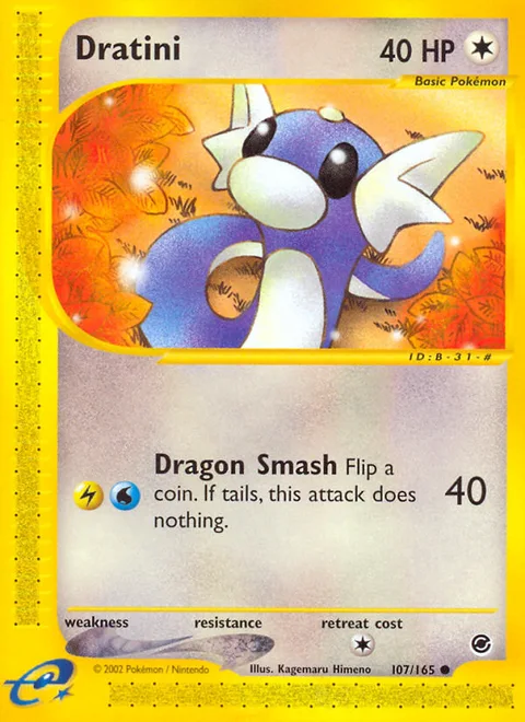 Dratini, a Pokémon card