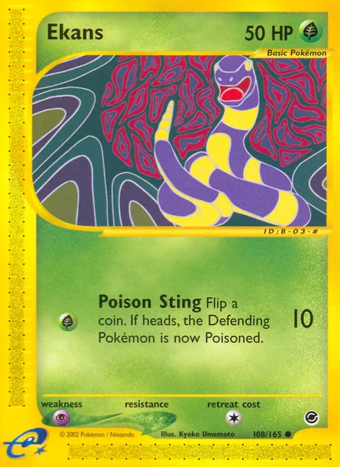 Ekans, a Pokémon card