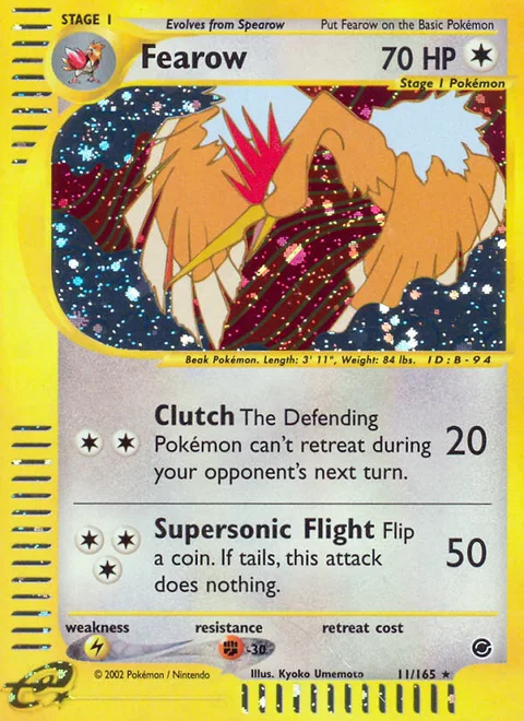 Fearow, a Pokémon card