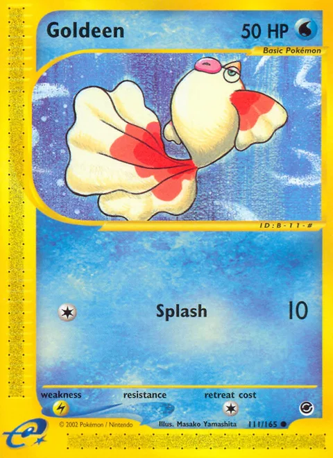 Goldeen, a Pokémon card