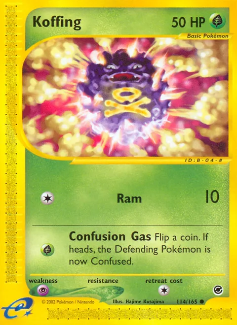 Koffing, a Pokémon card