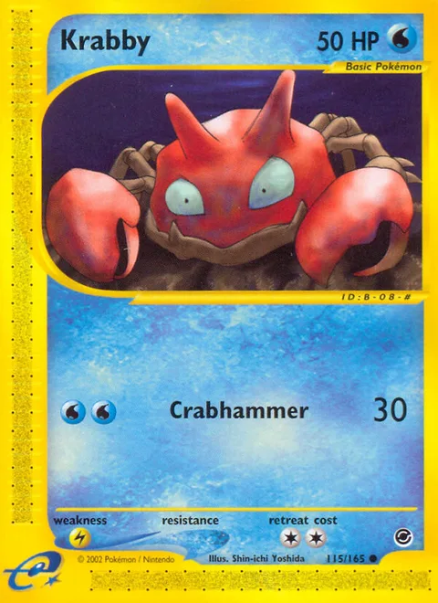 Krabby, a Pokémon card