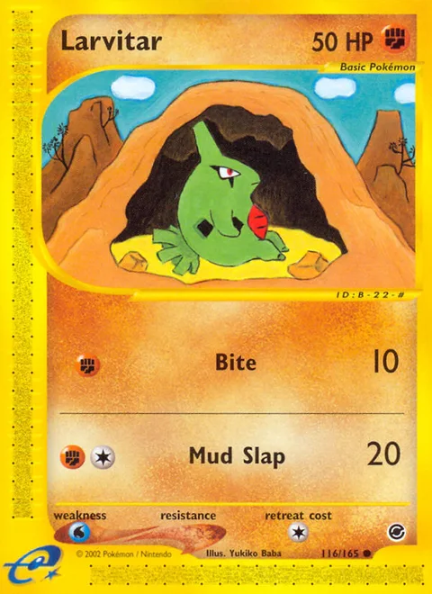 Larvitar, a Pokémon card