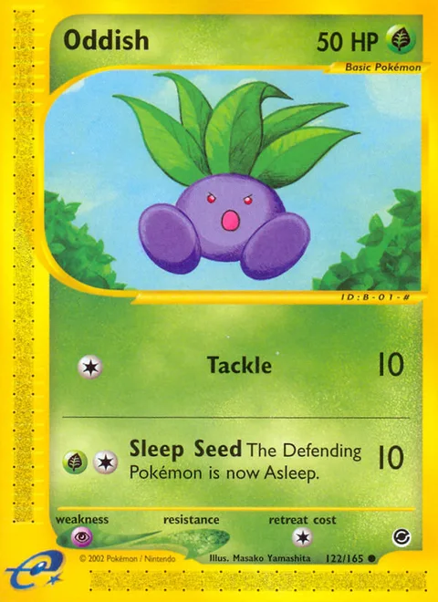 Oddish, a Pokémon card