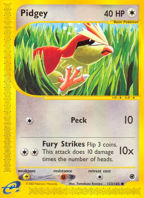 Pidgey, a Pokémon card