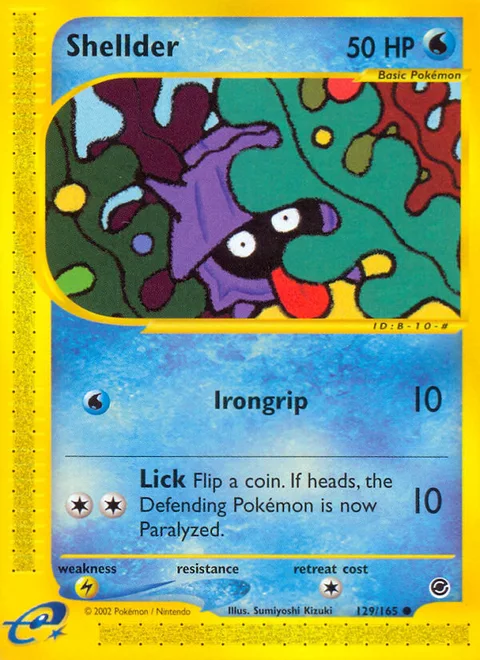 Shellder, a Pokémon card