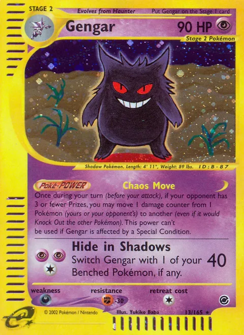 Gengar, a Pokémon card