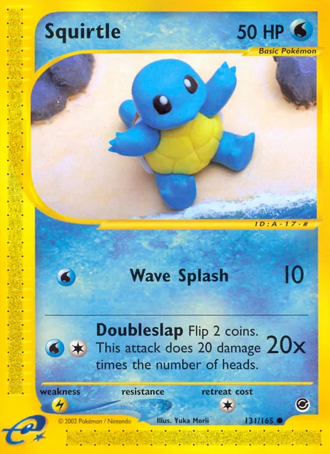 Squirtle, a Pokémon card