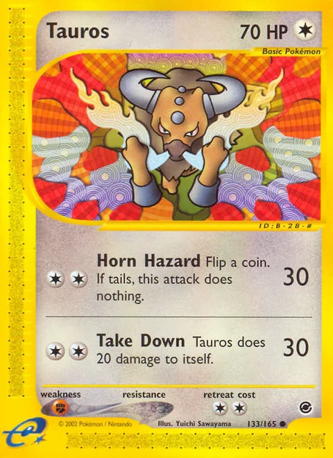 Tauros, a Pokémon card