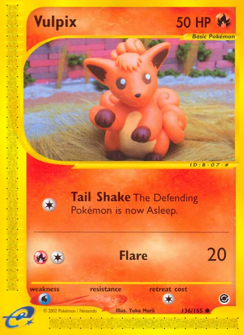 Vulpix, a Pokémon card