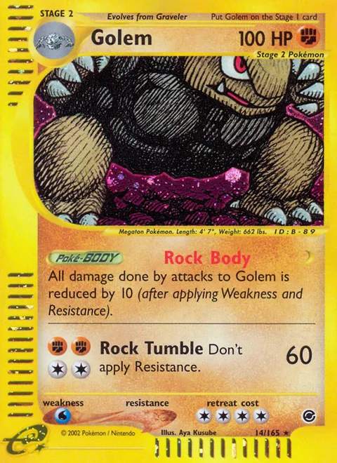 Golem, a Pokémon card