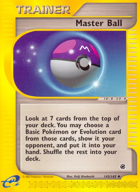 Master Ball, a Pokémon card
